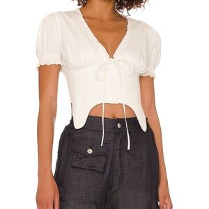 Danielle Guizio Puff Sleeve Corset M